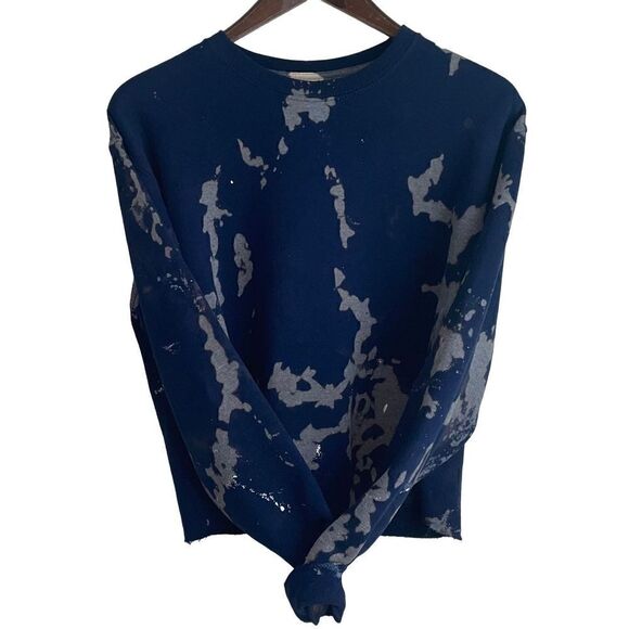 Upcycled Tie-Dyed & Paint Spackled Sweatshirt - Picture 7 of 7